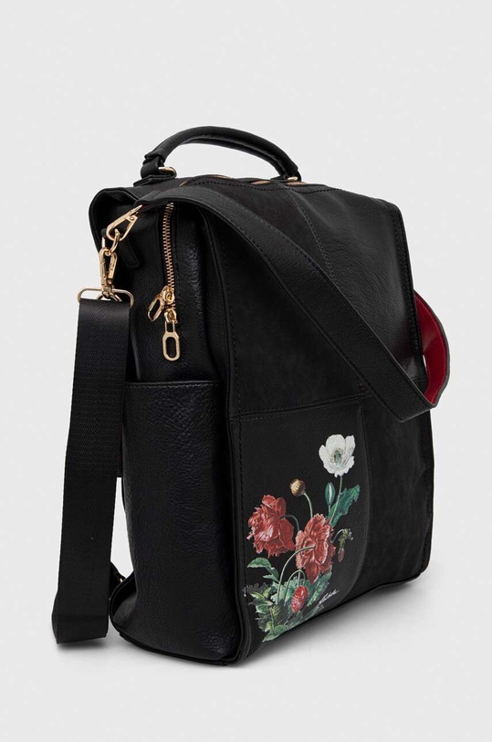 Doplnky Ruksak dámsky z ekologickej kože Radzka x Medicine čierna farba RW23.TOD850 čierna