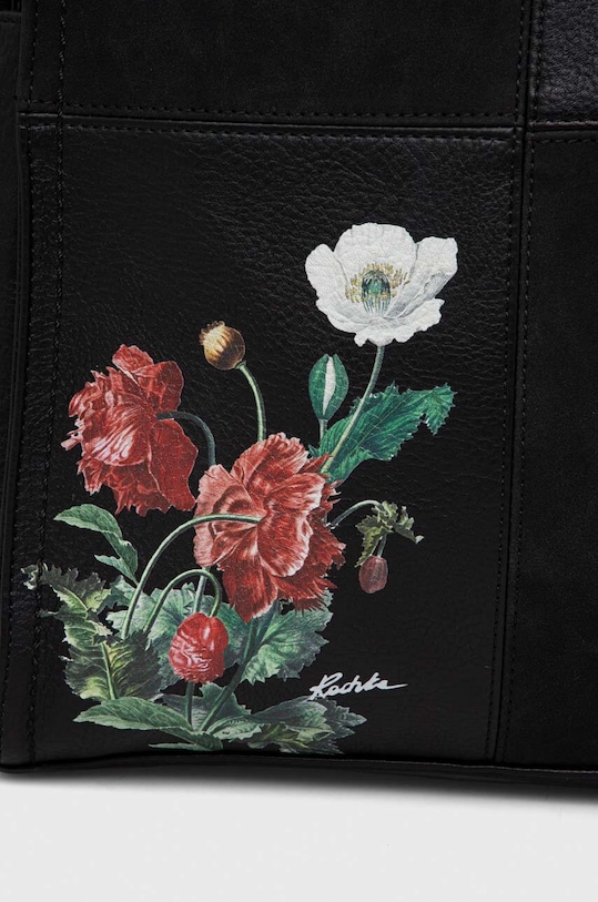 Ruksak dámsky z ekologickej kože Radzka x Medicine čierna farba RW23.TOD850 čierna