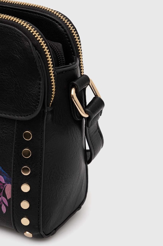 Torebka damska ze skóry ekologicznej z kolekcji Medicine x Veronika Blyzniuchenko kolor czarny czarny RW23.TODB50