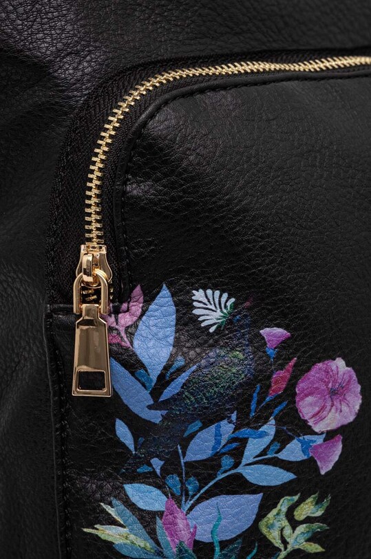 Plecak damski ze skóry ekologicznej z kolekcji Medicine x Veronika Blyzniuchenko kolor czarny RW23.TODB51 czarny