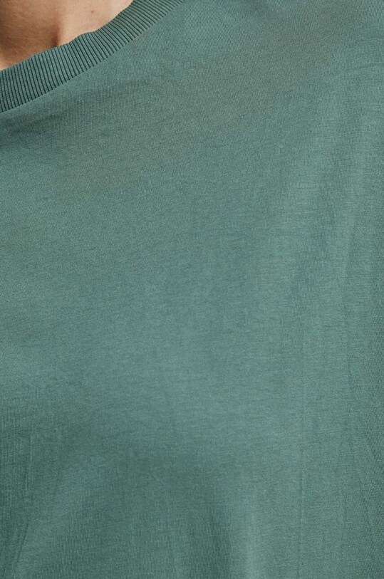 T-shirt bawełniany damski kolor zielony RW23.TSD010 zielony