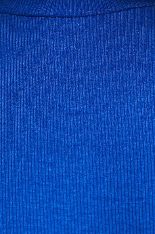 T-shirt damski prążkowany kolor niebieski RW23.TSD030 niebieski