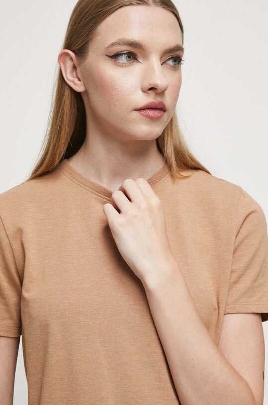 Medicine tricou din bumbac bej RW23.TSD060