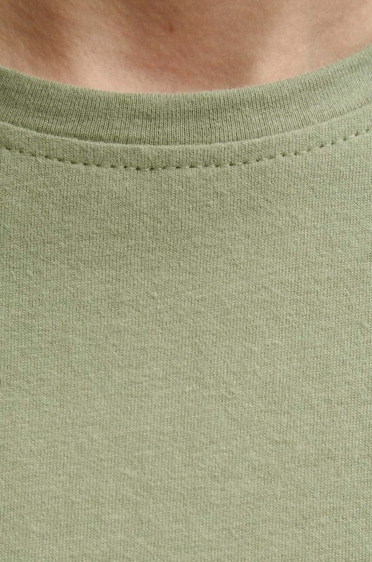 T-shirt bawełniany damski gładki kolor zielony RW23.TSD070 zielony