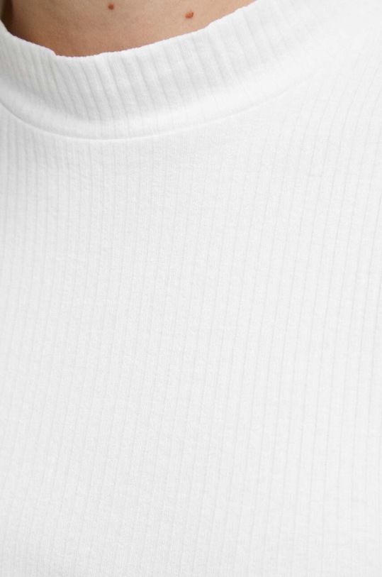 T-shirt damski prążkowany kolor beżowy RW23.TSD071 beżowy