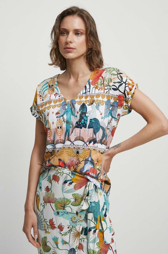 Bavlněné tričko regular vícebarevná RW23.TSD119