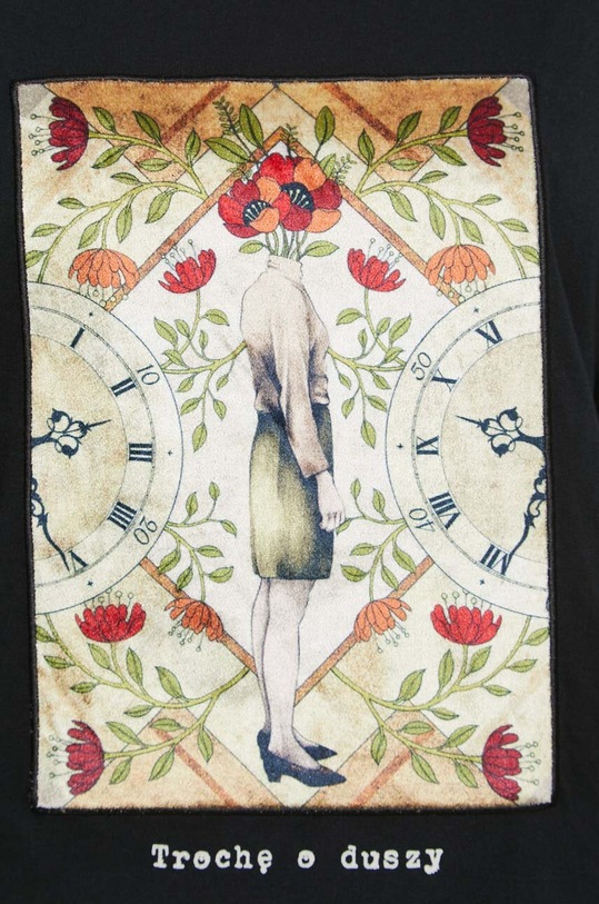 T-shirt bawełniany damski - Kolekcja jubileuszowa. 2023 Rok Wisławy Szymborskiej x Medicine, kolor czarny RW23.TSD353