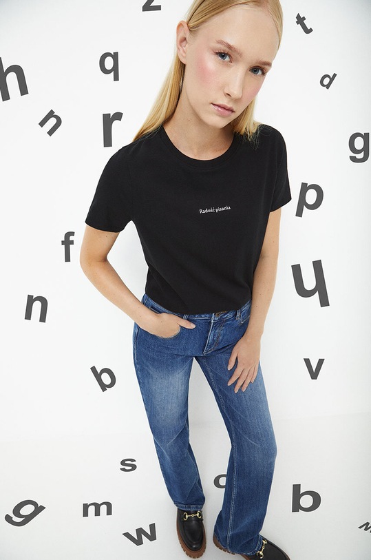 Medicine t-shirt z elastanem czarny RW23.TSD359