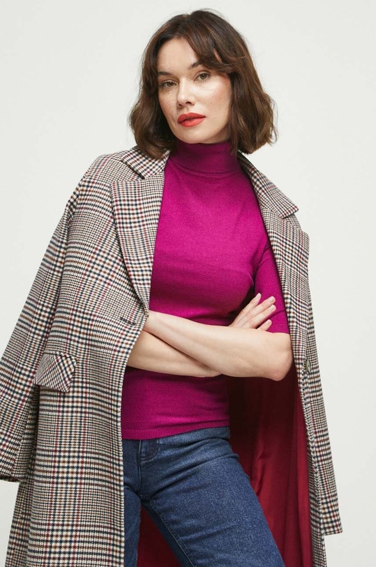 Tričko dámske fialová farba ružová RW23.TSD500