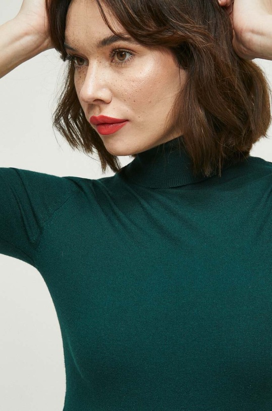 Tričko zelená barva slim zelená RW23.TSD500