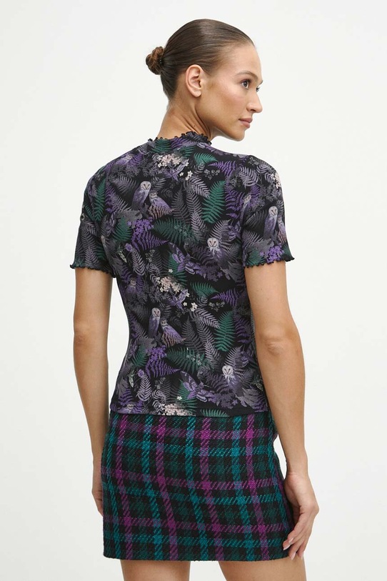Odzież T-shirt bawełniany damski z domieszką elastanu kolor czarny RW23.TSD804 czarny