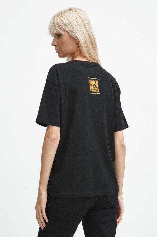 Oblečenie Bavlnené tričko dámske Mad Max čierna farba RW23.TSD954 čierna