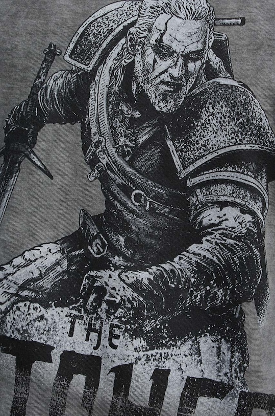 T-shirt bawełniany damski z kolekcji The Witcher x Medicine kolor szary RW23.TSD962 szary