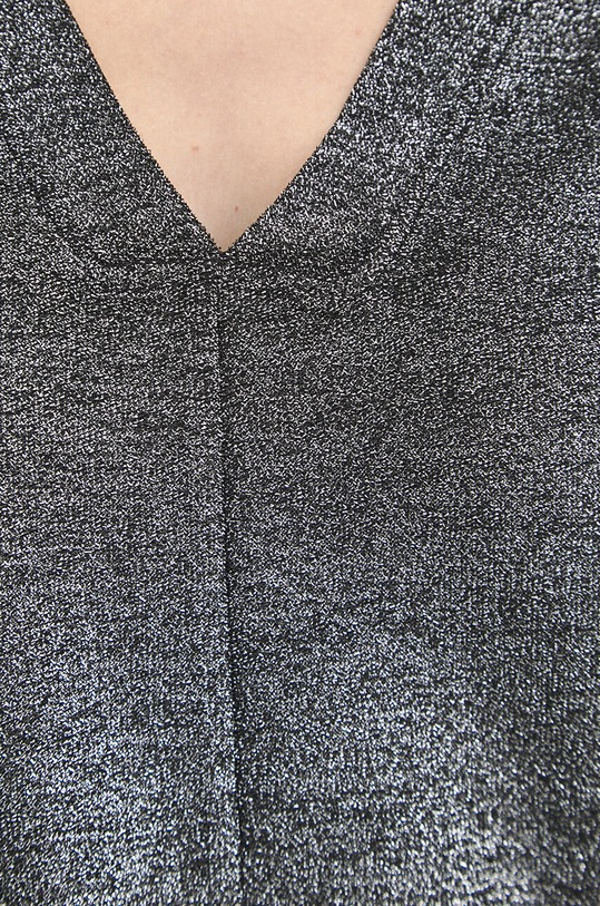 T-shirt damski z metaliczną nicią kolor srebrny RW23.TSDA08