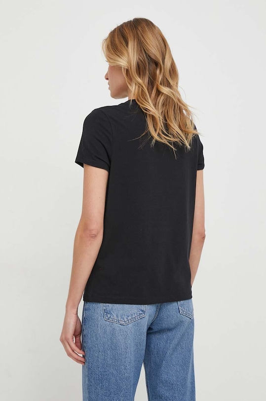 Oblečenie Bavlnené tričko dámske čierna farba RW23.TSDA80 čierna