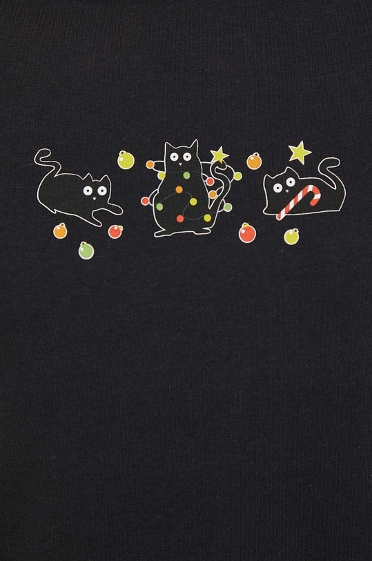 Bavlnené tričko dámske čierna farba čierna RW23.TSDA80