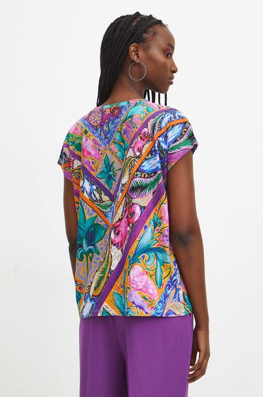 T-shirt bawełniany damski z kolekcji Medicine x Veronika Blyzniuchenko kolor multicolor multicolor RW23.TSDB55