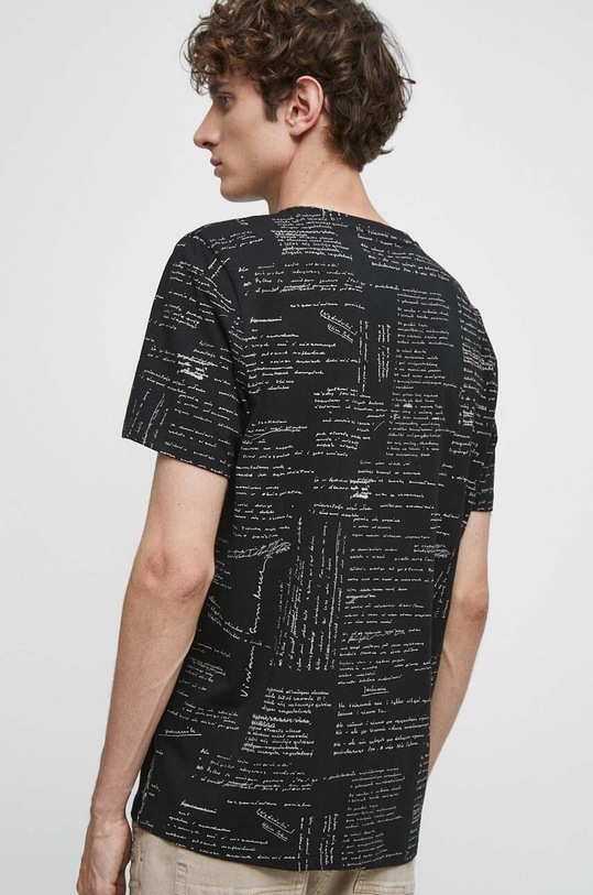 T-shirt bawełniany męski - Kolekcja jubileuszowa. 2023 Rok Wisławy Szymborskiej x Medicine, kolor czarny czarny RW23.TSM350