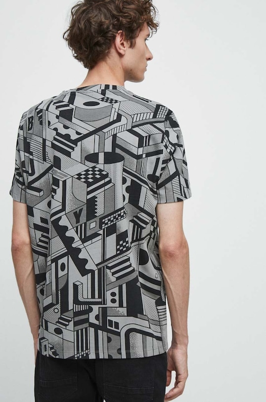 T-shirt bawełniany męski - Kolekcja jubileuszowa. 2023 Rok Wisławy Szymborskiej x Medicine, kolor szary szary RW23.TSM351