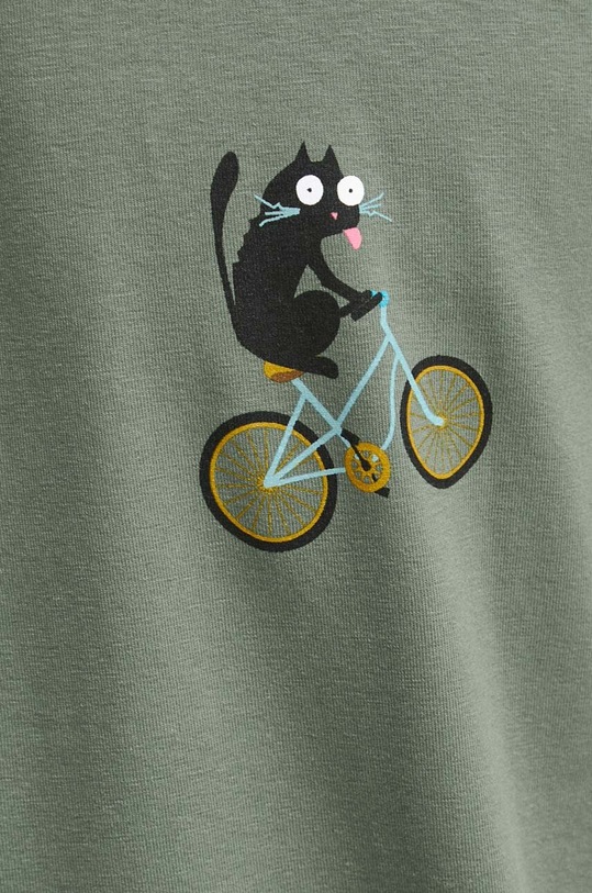 Bavlnené tričko pánske zelená farba RW23.TSM581 zelená