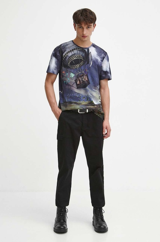 T-shirt bawełniany męski wzorzysty kolor multicolor RW23.TSM806 multicolor RW23