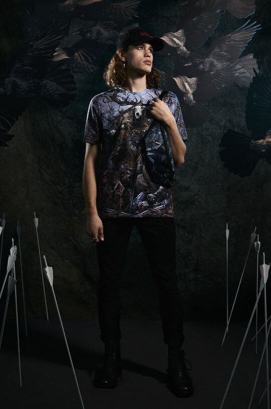 T-shirt bawełniany męski z kolekcji The Witcher x Medicine kolor multicolor bawełna multicolor RW23.TSM981