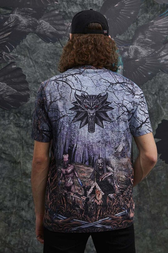 T-shirt bawełniany męski z kolekcji The Witcher x Medicine kolor multicolor multicolor RW23.TSM981