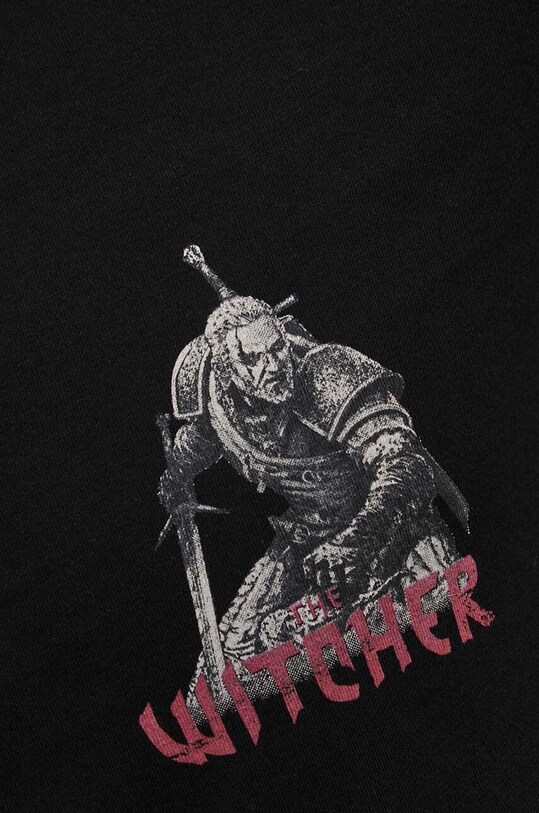 T-shirt bawełniany męski z kolekcji The Witcher x Medicine kolor czarny RW23.TSM982 czarny