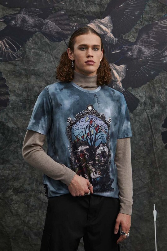 T-shirt bawełniany męski z kolekcji The Witcher x Medicine kolor multicolor RW23.TSM985 multicolor RW23