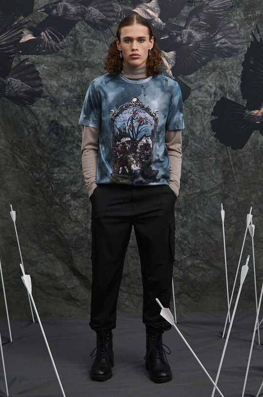 Odzież T-shirt bawełniany męski z kolekcji The Witcher x Medicine kolor multicolor RW23.TSM985 multicolor