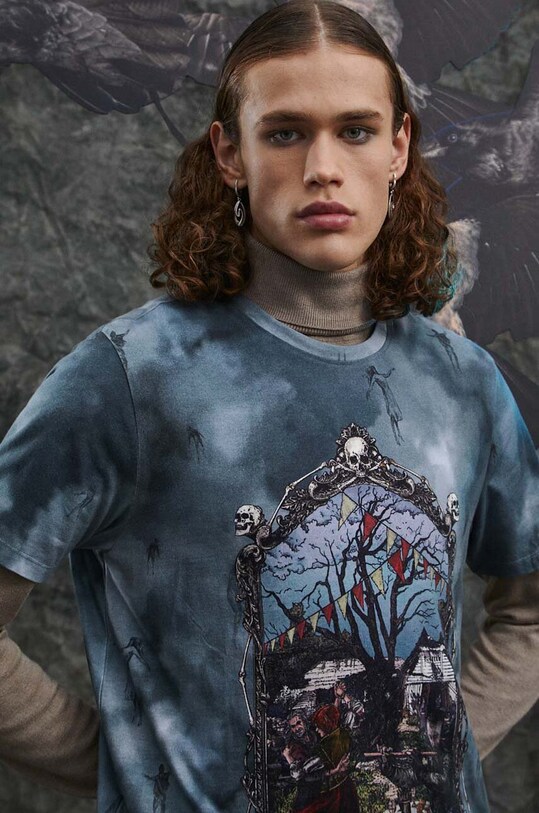 T-shirt bawełniany męski z kolekcji The Witcher x Medicine kolor multicolor RW23.TSM985 multicolor
