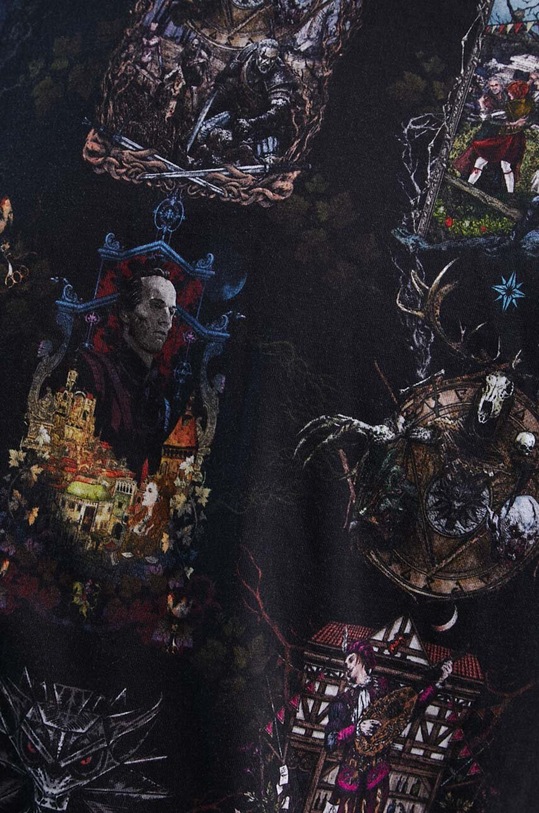 T-shirt bawełniany męski z kolekcji The Witcher x Medicine kolor czarny RW23.TSM988 czarny