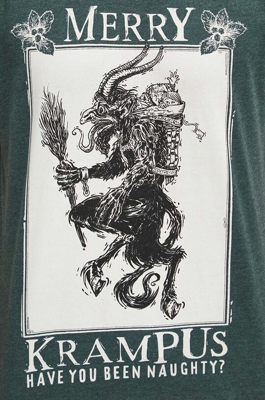 T-shirt męski z nadrukiem kolor zielony RW23.TSMA24 zielony