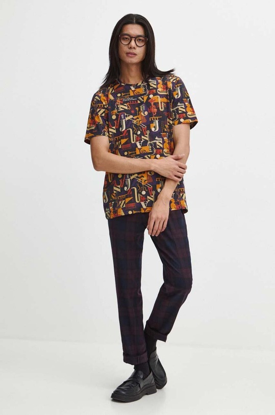 T-shirt bawełniany męski wzorzysty kolor multicolor RW23.TSMC10 multicolor RW23