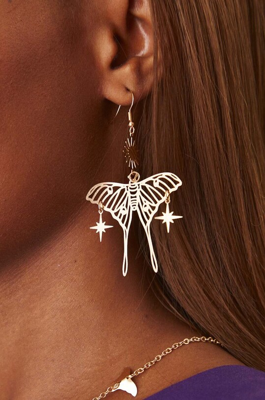 Náušnice dámske zlatá farba RW24.AKD103 zlatá