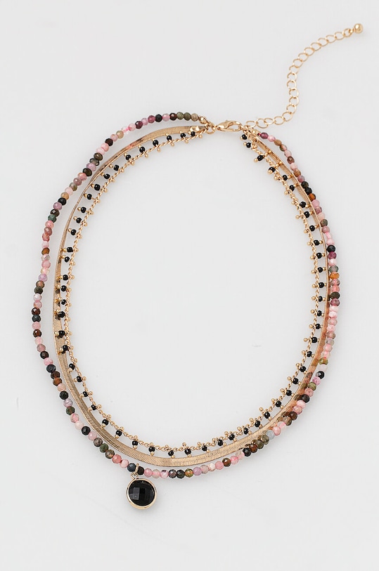Naszyjnik damski z kamieniem naturalnym i ozdobną zawieszką kolor multicolor RW24.AKD305 multicolor RW24