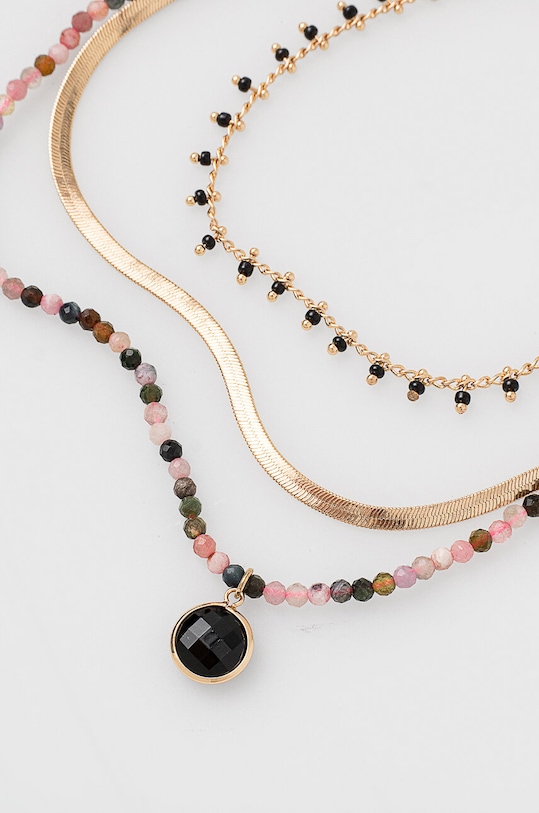 Akcesoria Naszyjnik damski z kamieniem naturalnym i ozdobną zawieszką kolor multicolor RW24.AKD305 multicolor