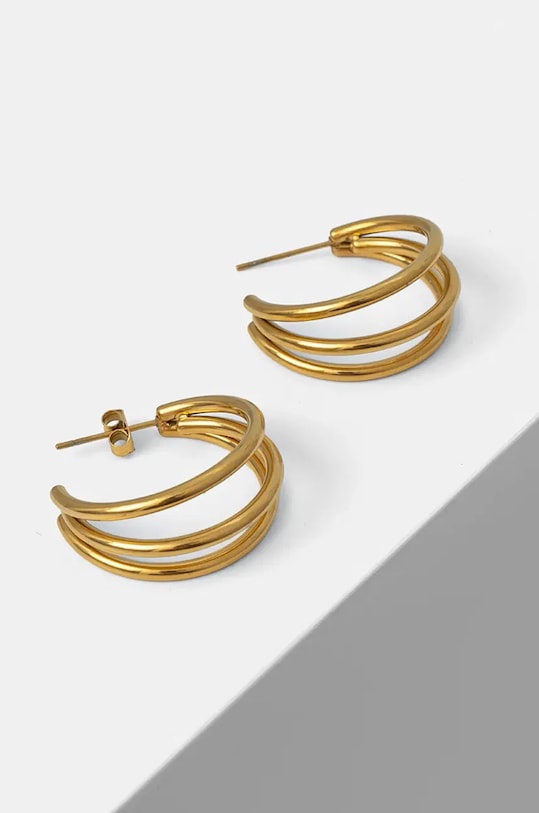 Náušnice dámske nehrdzavejúcej ocele zlatá farba RW24.AKD501 zlatá RW24