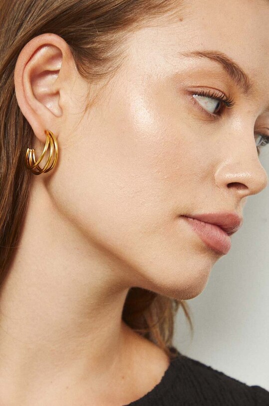 Náušnice dámske nehrdzavejúcej ocele zlatá farba RW24.AKD501 zlatá