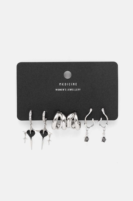 Σκουλαρίκια Medicine 3-pack 3-pack ασημί RW24.AKD511