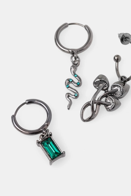 Kolczyki damskie z ozdobnymi zawieszkami (5-pack) kolor czarny RW24.AKD703 czarny RW24