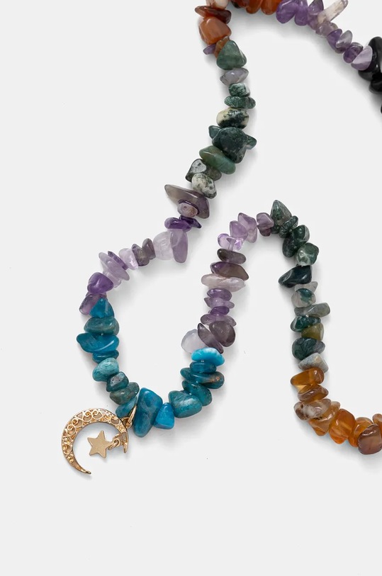 Naszyjnik damski z kamieniami naturalnymi i zawieszką kolor multicolor RW24.AKD704 multicolor RW24