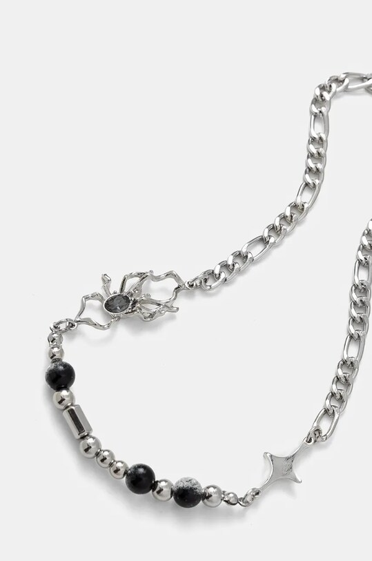 Naszyjnik damski z ozdobnymi elementami kolor srebrny RW24.AKD711 srebrny RW24