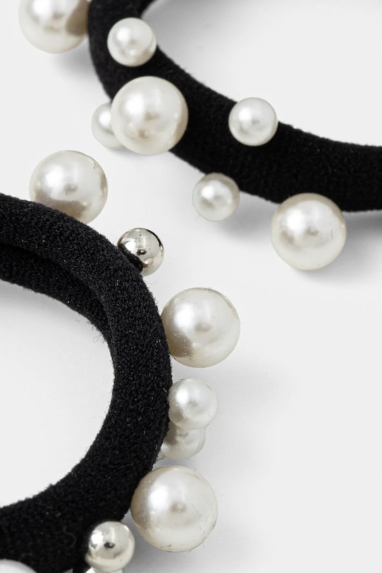 Gumka do vlasů dámská s ozdobnými korálky (2-pack) černá barva RW24.AKDB01 černá RW24