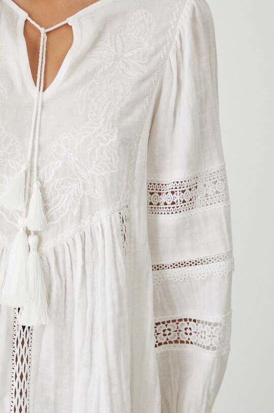 Medicine bluza din bumbac RW24.BDD200 alb