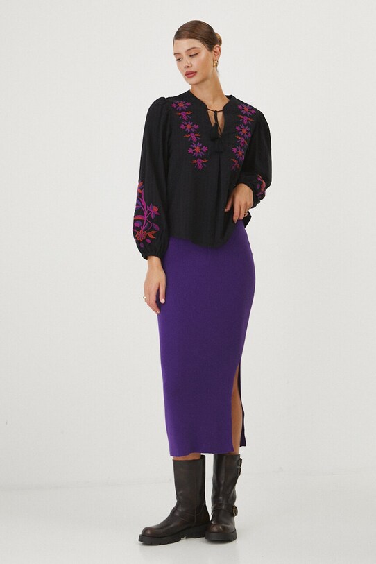 Medicine bluza din bumbac RW24.BDD606 negru RW24