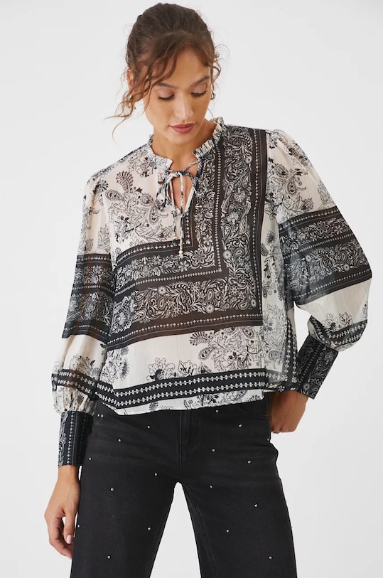 Bluzka damska regular wzorzysta kolor multicolor wzorzyste multicolor RW24.BDD801