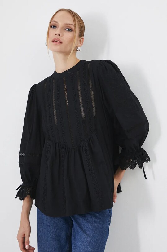 Medicine bluza din bumbac RW24.BDD903 negru RW24