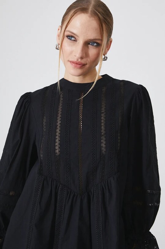 Medicine bluzka bawełniana czarny RW24.BDD903