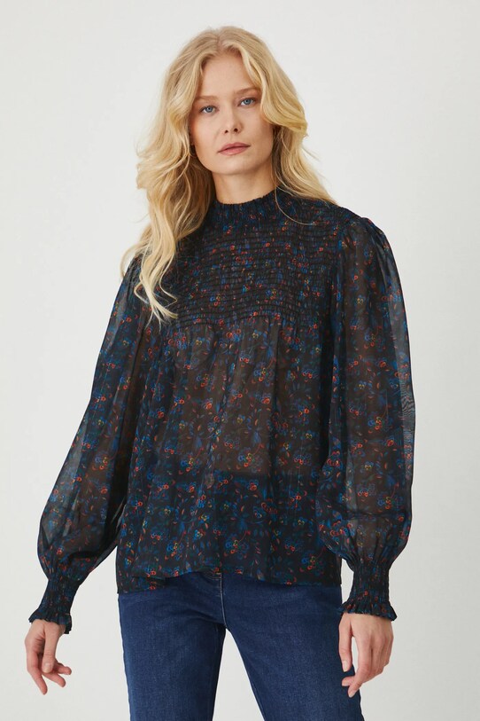 Bluzka damska z kolekcji Karolina Matyjaszkowicz x Medicine kolor multicolor RW24.BDDB51 multicolor RW24